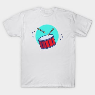 Drum Snare With Sticks Music T-Shirt